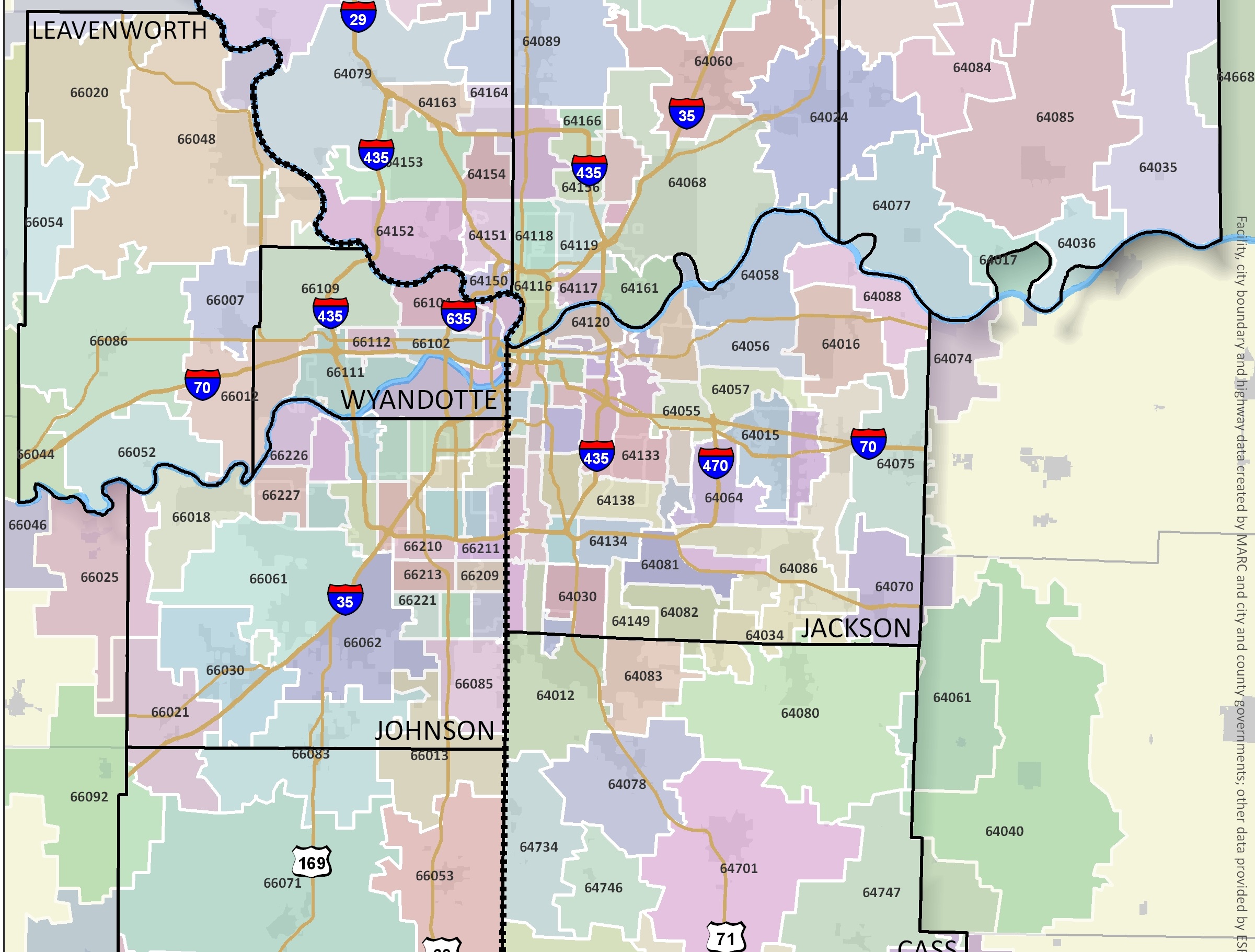 kansas city zip code map Popular Kansas City Zip Codes For Real Estate Investors Orenda kansas city zip code map